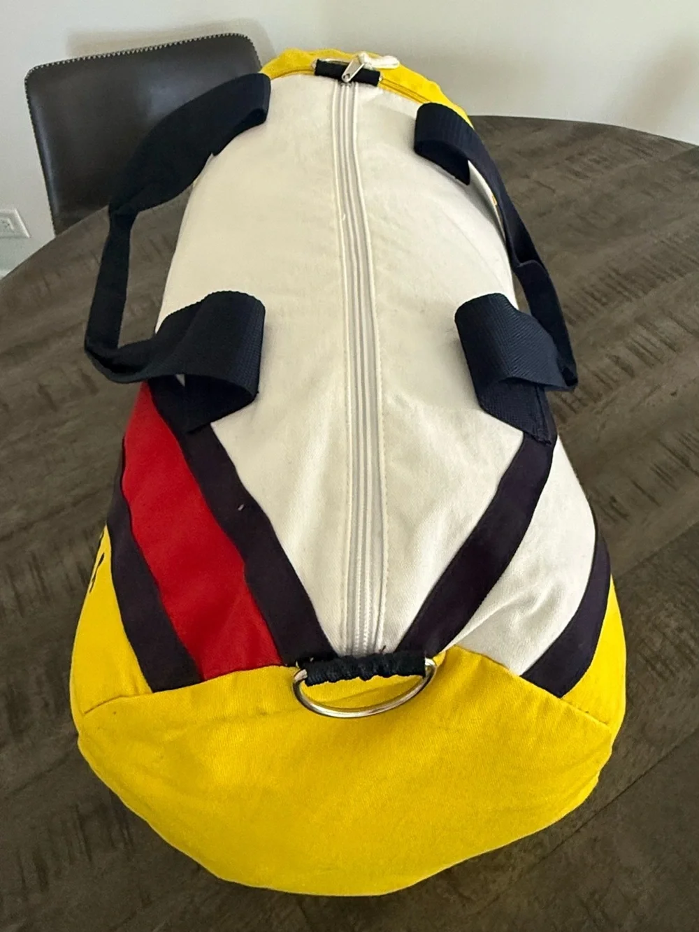 Tommy Hilfiger Yellow & White Duffel Bag